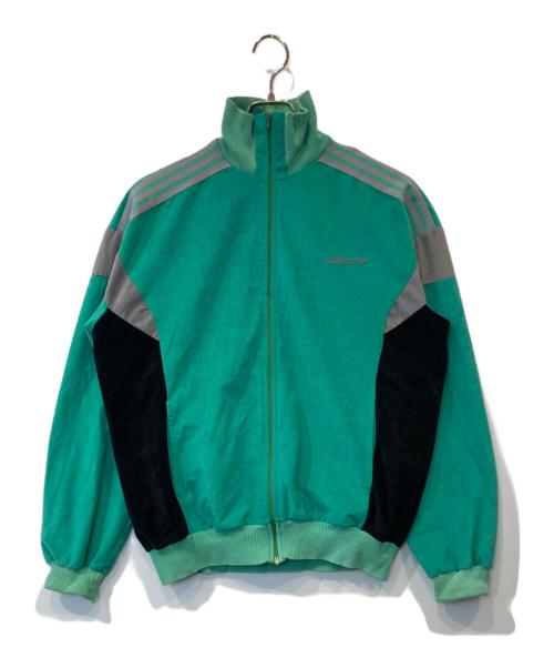adidas（アディダス）adidas (アディダス) ヴィンテージベロアトラックジャケット グリーン サイズ:Mの古着・服飾アイテム