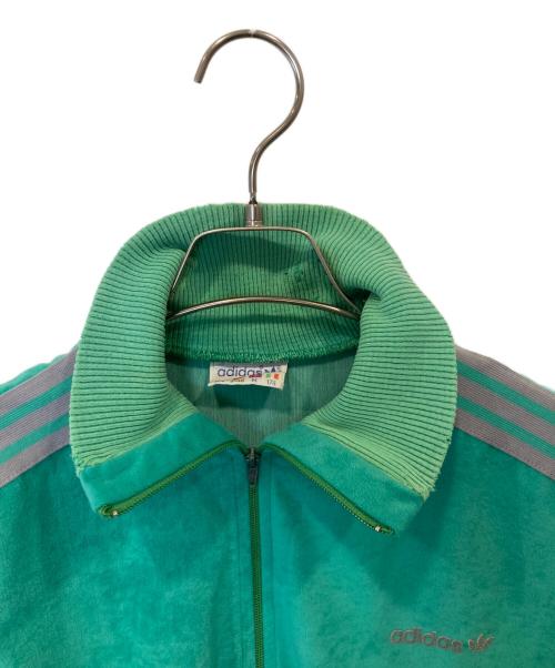 adidas（アディダス）adidas (アディダス) ヴィンテージベロアトラックジャケット グリーン サイズ:Mの古着・服飾アイテム