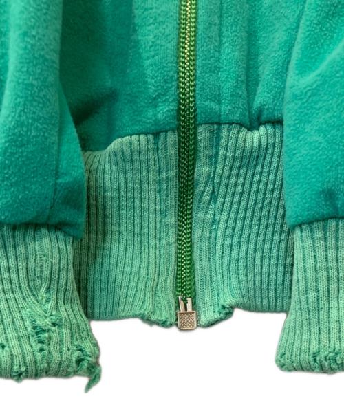 adidas（アディダス）adidas (アディダス) ヴィンテージベロアトラックジャケット グリーン サイズ:Mの古着・服飾アイテム