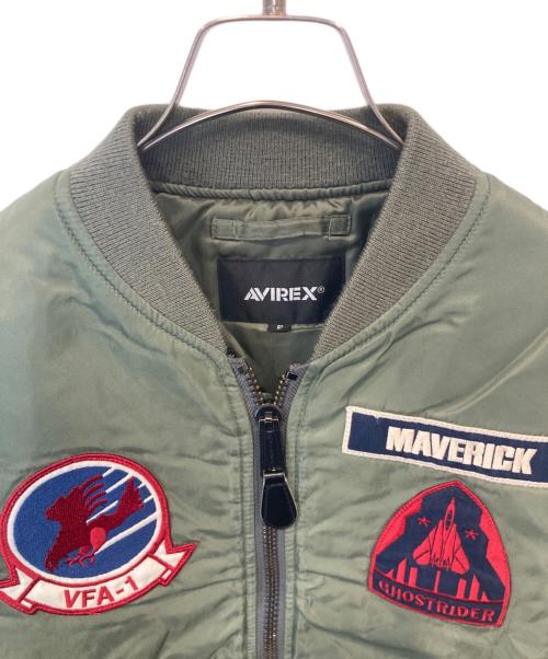 AVIREX（アヴィレックス）AVIREX (アヴィレックス) COMMERCIAL TOP GUN MAVERICK MA-1（）コマーシャル トップガン マーベリック MA-1 グリーン サイズ:FREEの古着・服飾アイテム