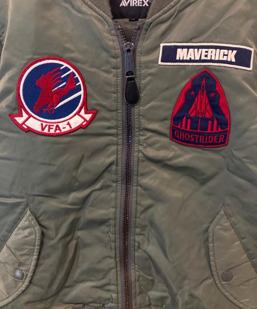 AVIREX（アヴィレックス）AVIREX (アヴィレックス) COMMERCIAL TOP GUN MAVERICK MA-1（）コマーシャル トップガン マーベリック MA-1 グリーン サイズ:FREEの古着・服飾アイテム