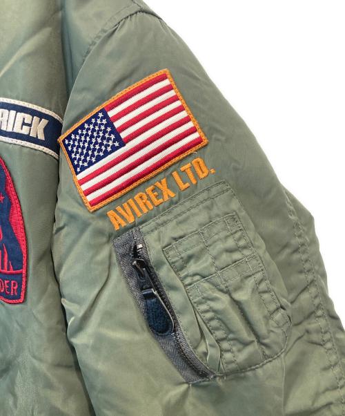 AVIREX（アヴィレックス）AVIREX (アヴィレックス) COMMERCIAL TOP GUN MAVERICK MA-1（）コマーシャル トップガン マーベリック MA-1 グリーン サイズ:FREEの古着・服飾アイテム