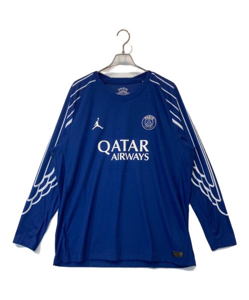 NIKE（ナイキ）NIKE (ナイキ) パリSG×ジョーダン 4th オーセンティック長袖ユニフォーム　HJ7322-493 ブルー サイズ:2XLの古着・服飾アイテム