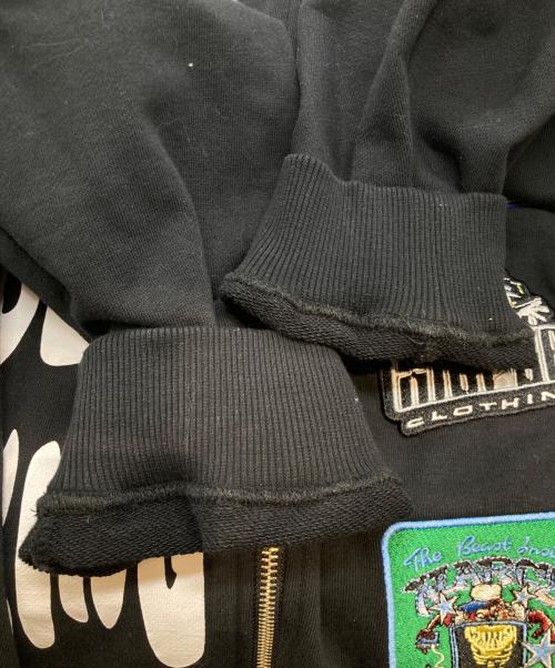 X-LARGE（エクストララージ）X-LARGE (エクストララージ) MULTI LOGO ZIP UP HOODED SWEATSHIRT マルチロゴジップアップフーデッドスウェットシャツ 101244012003 ブラック サイズ:XLの古着・服飾アイテム