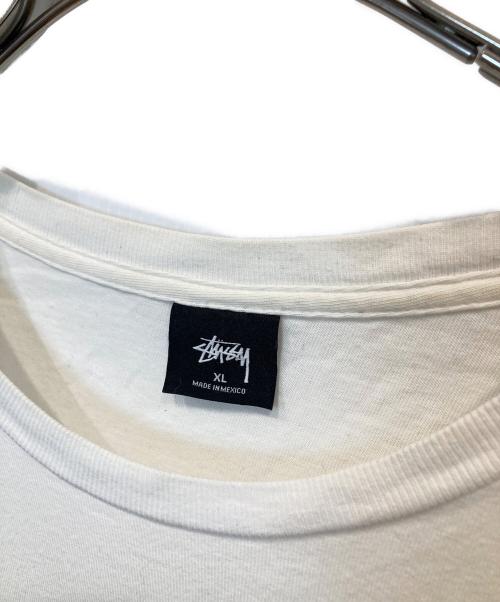stussy（ステューシー）stussy (ステューシー) シャドーマンプリントTシャツ ホワイト サイズ:XLの古着・服飾アイテム