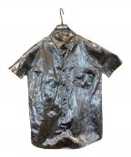 TOGAトーガ）の古着「光沢半袖シャツ　144211002」｜シルバー