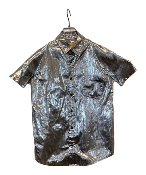 TOGA（トーガ）TOGA (トーガ) 光沢半袖シャツ　144211002 シルバー サイズ:1の古着・服飾アイテム