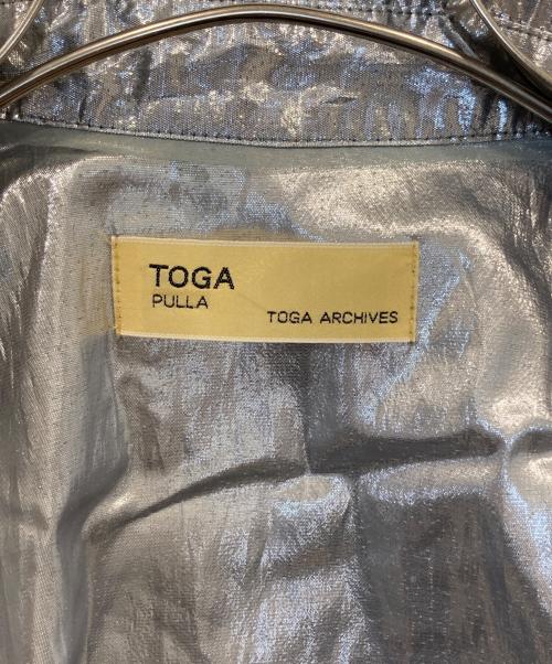TOGA（トーガ）TOGA (トーガ) 光沢半袖シャツ　144211002 シルバー サイズ:1の古着・服飾アイテム