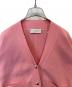 中古・古着 Adam et Rope (アダム エ ロペ) ロゴボタンミドルカーディガン　GAK-24180-B ピンク サイズ:FREE：4000円