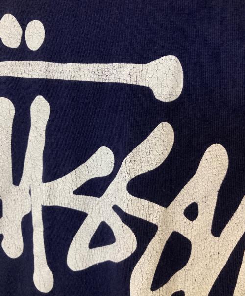stussy（ステューシー）stussy (ステューシー) プリントカットソー パープル サイズ:Lの古着・服飾アイテム