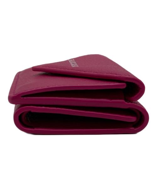 BALENCIAGA（バレンシアガ）BALENCIAGA (バレンシアガ) ペーパーミニウォレット/391446 ピンクの古着・服飾アイテム