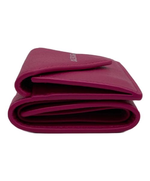 BALENCIAGA（バレンシアガ）BALENCIAGA (バレンシアガ) ペーパーミニウォレット/391446 ピンクの古着・服飾アイテム