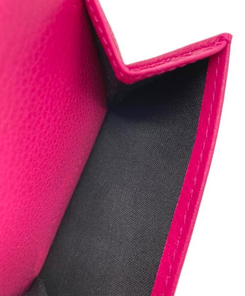 BALENCIAGA（バレンシアガ）BALENCIAGA (バレンシアガ) ペーパーミニウォレット/391446 ピンクの古着・服飾アイテム