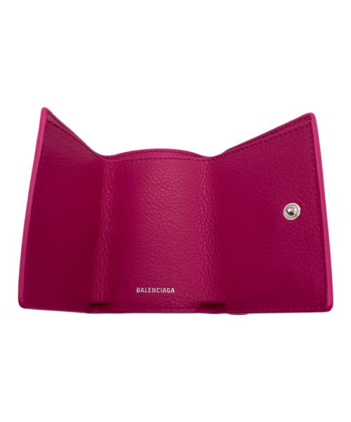 BALENCIAGA（バレンシアガ）BALENCIAGA (バレンシアガ) ペーパーミニウォレット/391446 ピンクの古着・服飾アイテム