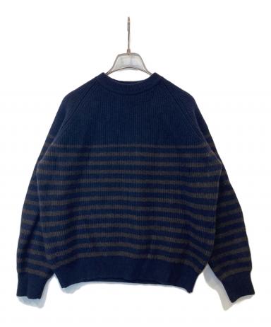 中古・古着通販】Drawer (ドゥロワー) カシミヤ混ボーダーリブニット