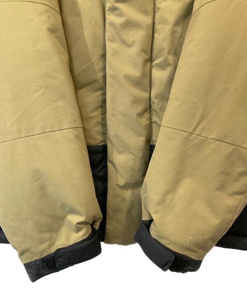 FIRST DOWN（ファーストダウン）FIRST DOWN (ファーストダウン) ダウンジャケット　203-1502 ブラック×カーキ サイズ:Mの古着・服飾アイテム