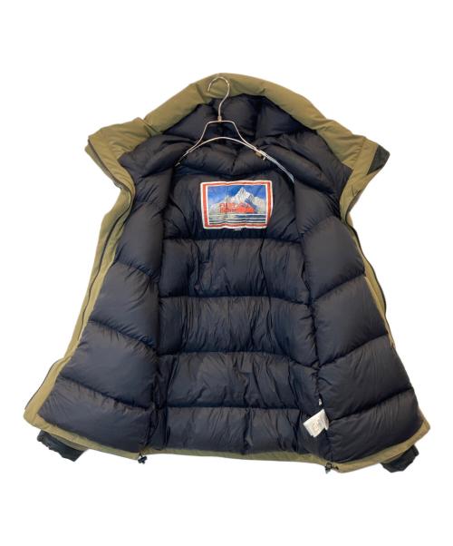 FIRST DOWN（ファーストダウン）FIRST DOWN (ファーストダウン) ダウンジャケット　203-1502 ブラック×カーキ サイズ:Mの古着・服飾アイテム