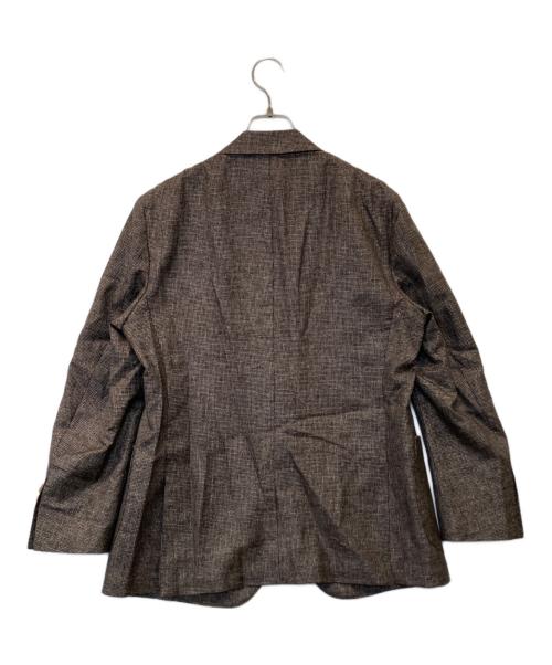 Aquascutum（アクアスキュータム）Aquascutum (アクアスキュータム) ウールシルクテーラードジャケット ブラウン サイズ:94AB4の古着・服飾アイテム