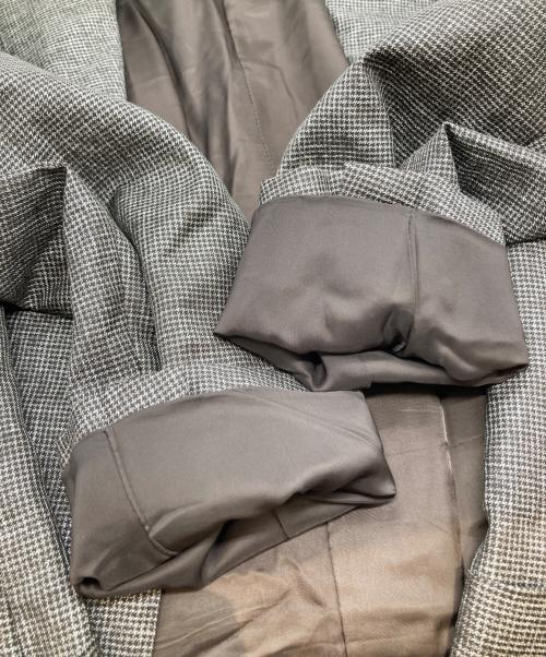 Aquascutum（アクアスキュータム）Aquascutum (アクアスキュータム) ウールシルクテーラードジャケット ブラウン サイズ:94AB4の古着・服飾アイテム