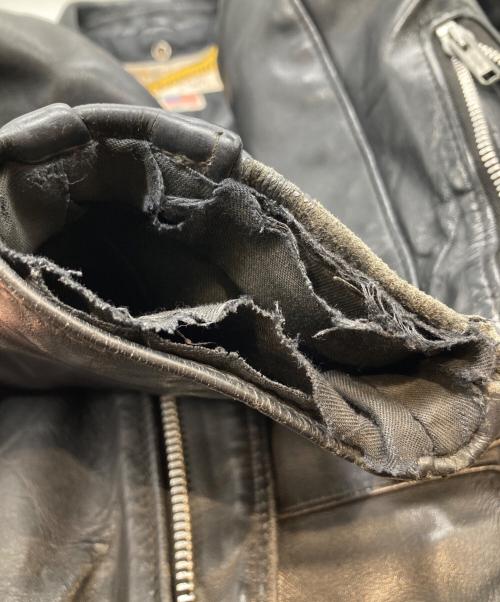 Schott（ショット）Schott (ショット) ダブルライダースジャケット 2504 ブラック サイズ:36の古着・服飾アイテム