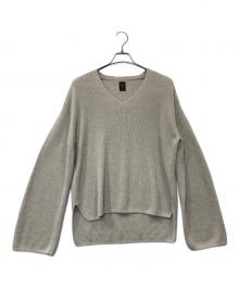 BATONER（バトナ―）の古着「HIGHCOUNT LINEN Vネック BN-22SL-012」｜ベージュ