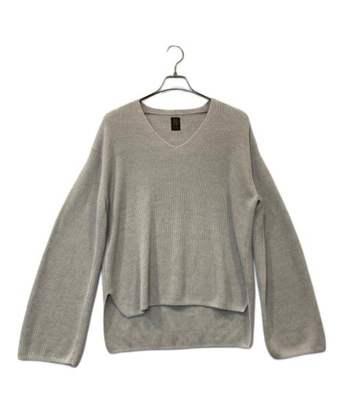 BATONER（バトナ―）BATONER (バトナ―) HIGHCOUNT LINEN Vネック BN-22SL-012 ベージュ サイズ:2の古着・服飾アイテム