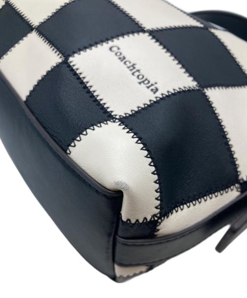 Coachtopia（コーチトピア）Coachtopia (コーチトピア) オルター/エゴ スラウチー ショルダー バッグ CBE00 ホワイト×ブラックの古着・服飾アイテム