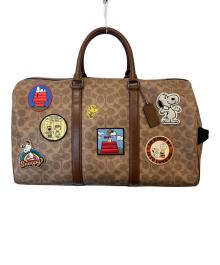 COACH×PEANUTS（コーチ×ピーナッツ）の古着「ベンチュラー バッグ・シグネチャー キャンバス・パッチ/CBI42」｜ベージュ