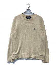 POLO BY RALPH LAUREN（ポロ バイ ラルフローレン）の古着「コットンニット」｜アイボリー
