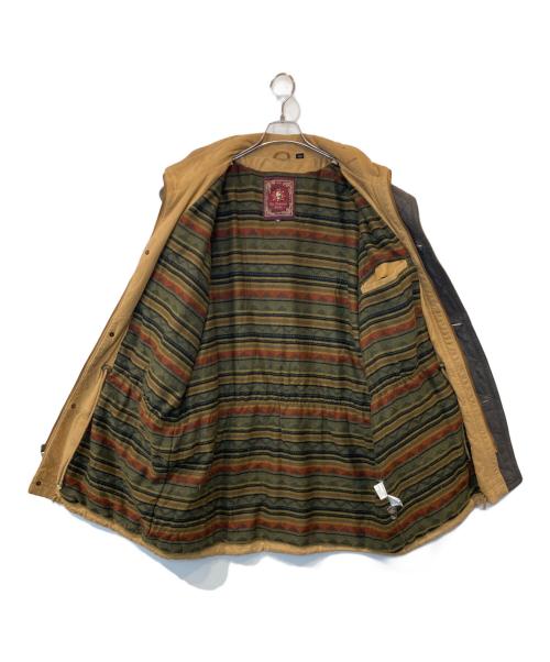 THE TERRITORY AHEAD（ザ テリトリー アヘッド）THE TERRITORY AHEAD (ザ テリトリー アヘッド) レザージャケット ベージュ サイズ:XXLの古着・服飾アイテム