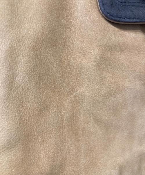 THE TERRITORY AHEAD（ザ テリトリー アヘッド）THE TERRITORY AHEAD (ザ テリトリー アヘッド) レザージャケット ベージュ サイズ:XXLの古着・服飾アイテム