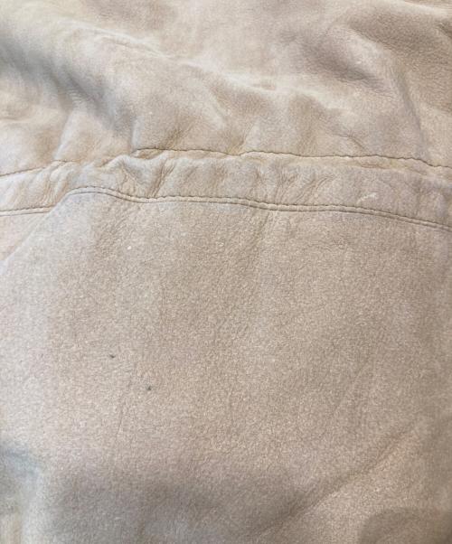 THE TERRITORY AHEAD（ザ テリトリー アヘッド）THE TERRITORY AHEAD (ザ テリトリー アヘッド) レザージャケット ベージュ サイズ:XXLの古着・服飾アイテム