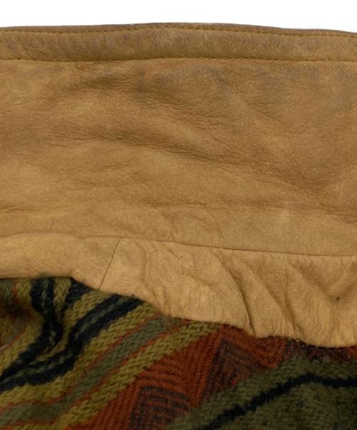 THE TERRITORY AHEAD（ザ テリトリー アヘッド）THE TERRITORY AHEAD (ザ テリトリー アヘッド) レザージャケット ベージュ サイズ:XXLの古着・服飾アイテム