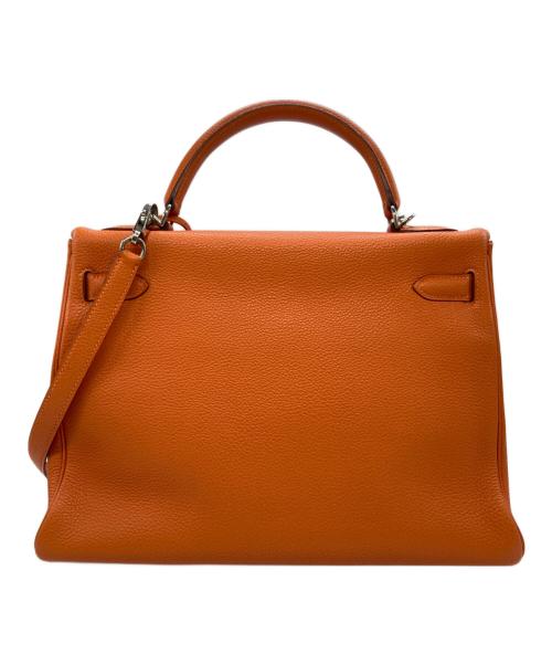HERMES（エルメス）HERMES (エルメス) ケリー32 内縫い/□E刻印/トゴ オレンジ サイズ:32の古着・服飾アイテム