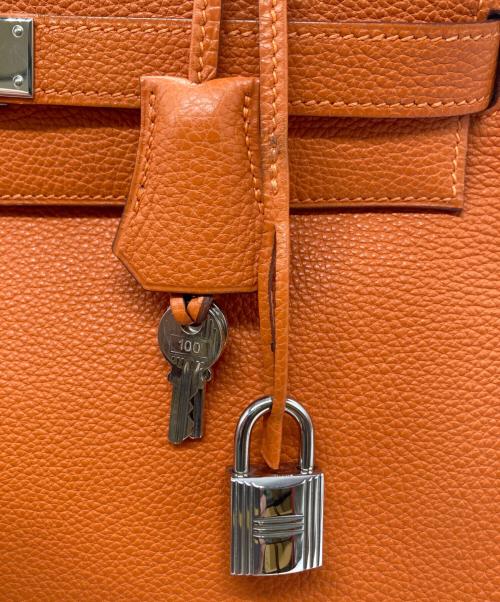 HERMES（エルメス）HERMES (エルメス) ケリー32 内縫い ハンドバッグ オレンジの古着・服飾アイテム