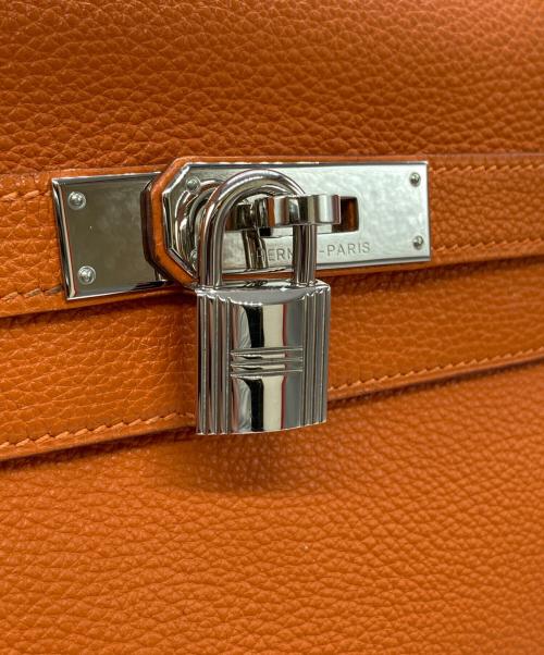 HERMES（エルメス）HERMES (エルメス) ケリー32 内縫い/□E刻印/トゴ オレンジ サイズ:32の古着・服飾アイテム