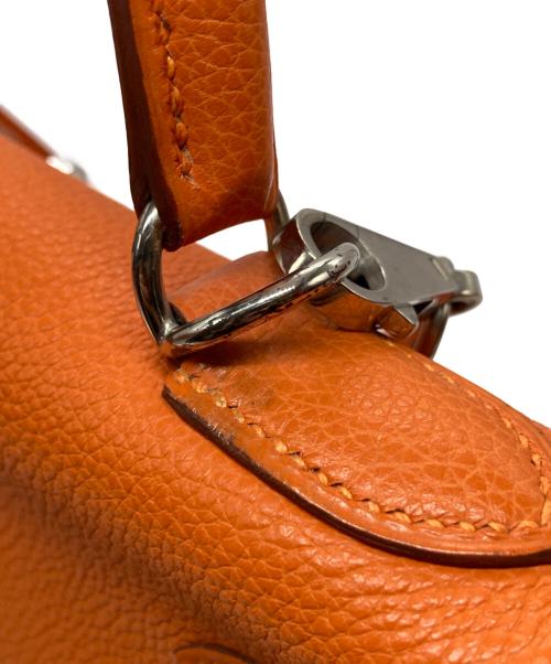 HERMES（エルメス）HERMES (エルメス) ケリー32 内縫い ハンドバッグ オレンジの古着・服飾アイテム