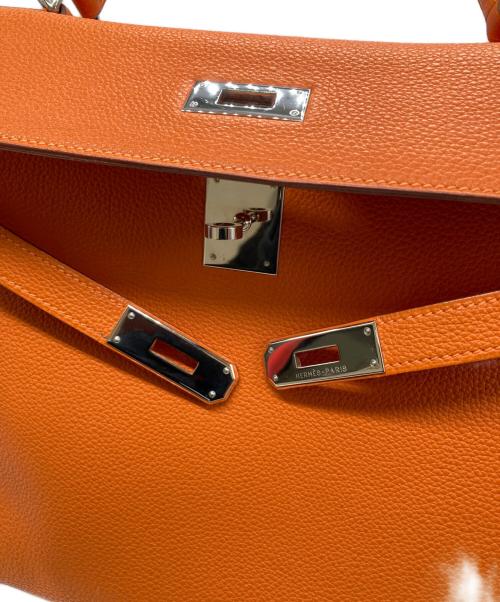 HERMES（エルメス）HERMES (エルメス) ケリー32 内縫い ハンドバッグ オレンジの古着・服飾アイテム