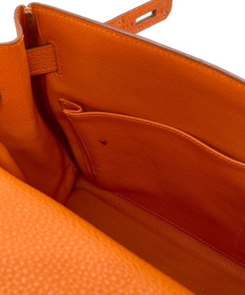 HERMES（エルメス）HERMES (エルメス) ケリー32 内縫い ハンドバッグ オレンジの古着・服飾アイテム