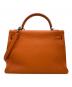 HERMES (エルメス) ケリー32 内縫い/□E刻印/トゴ オレンジ サイズ:32：900000円
