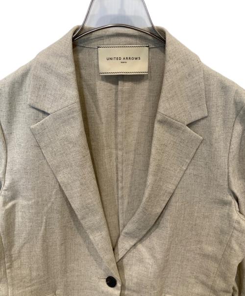 UNITED ARROWS（ユナイテッドアローズ）UNITED ARROWS (ユナイテッドアローズ) テーラードジャケット アイボリー サイズ:38の古着・服飾アイテム