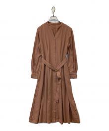 ANAYI（アナイ）の古着「ソフトアムンゼンタックフレア ワンピース」｜キャメル