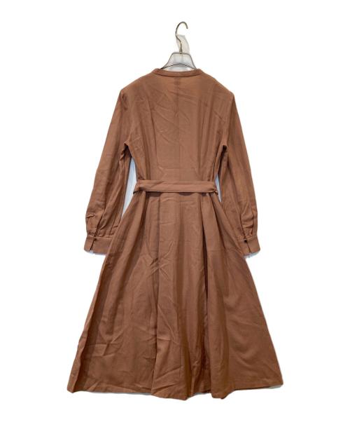 ANAYI（アナイ）ANAYI (アナイ) ソフトアムンゼンタックフレア ワンピース キャメル サイズ:38の古着・服飾アイテム