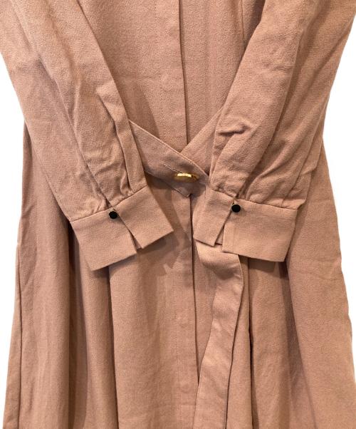 ANAYI（アナイ）ANAYI (アナイ) ソフトアムンゼンタックフレア ワンピース キャメル サイズ:38の古着・服飾アイテム