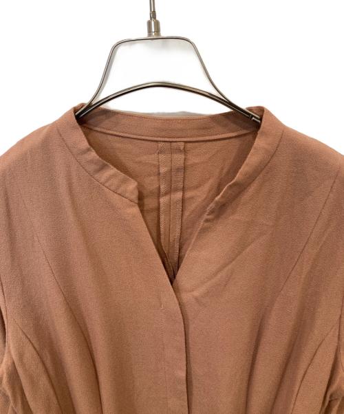 ANAYI（アナイ）ANAYI (アナイ) ソフトアムンゼンタックフレア ワンピース キャメル サイズ:38の古着・服飾アイテム