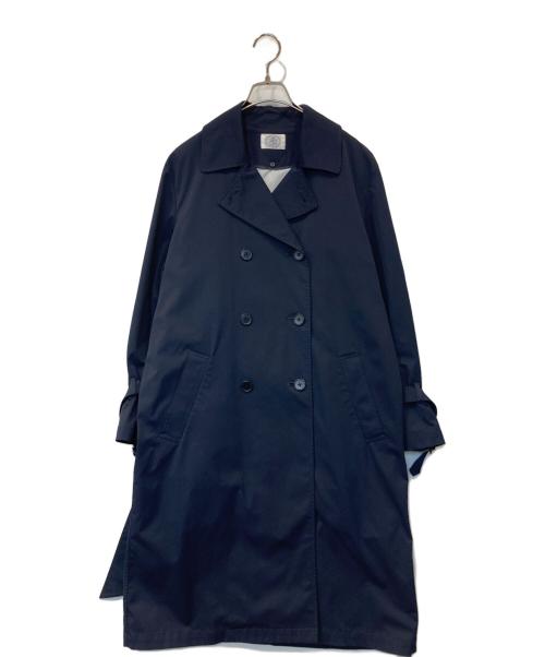 J.PRESS（ジェイプレス）J.PRESS (ジェイプレス) 吸水速乾ドライツイルストレッチ トレンチコート 133-5.CM.GJ ネイビー サイズ:11の古着・服飾アイテム