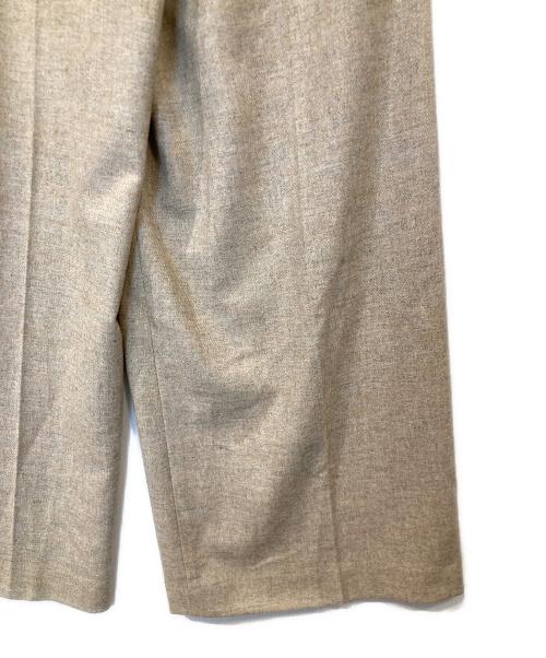BALLSEY（ボールジィ）BALLSEY (ボールジィ) メランジカルゼ タックワイドパンツ 11043404301 ベージュ サイズ:32 未使用品の古着・服飾アイテム