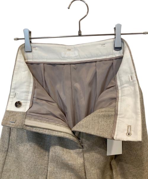 BALLSEY（ボールジィ）BALLSEY (ボールジィ) メランジカルゼ タックワイドパンツ 11043404301 ベージュ サイズ:32 未使用品の古着・服飾アイテム