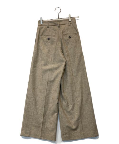 BALLSEY（ボールジィ）BALLSEY (ボールジィ) メランジカルゼ タックワイドパンツ 11043404301 ベージュ サイズ:32 未使用品の古着・服飾アイテム