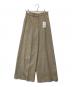 BALLSEY（ボールジィ）の古着「メランジカルゼ タックワイドパンツ 11043404301」｜ベージュ